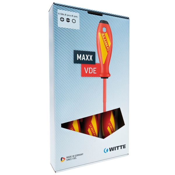 WITTE ruuvimeisselisetti Phillips ja litteä, 5 osaa