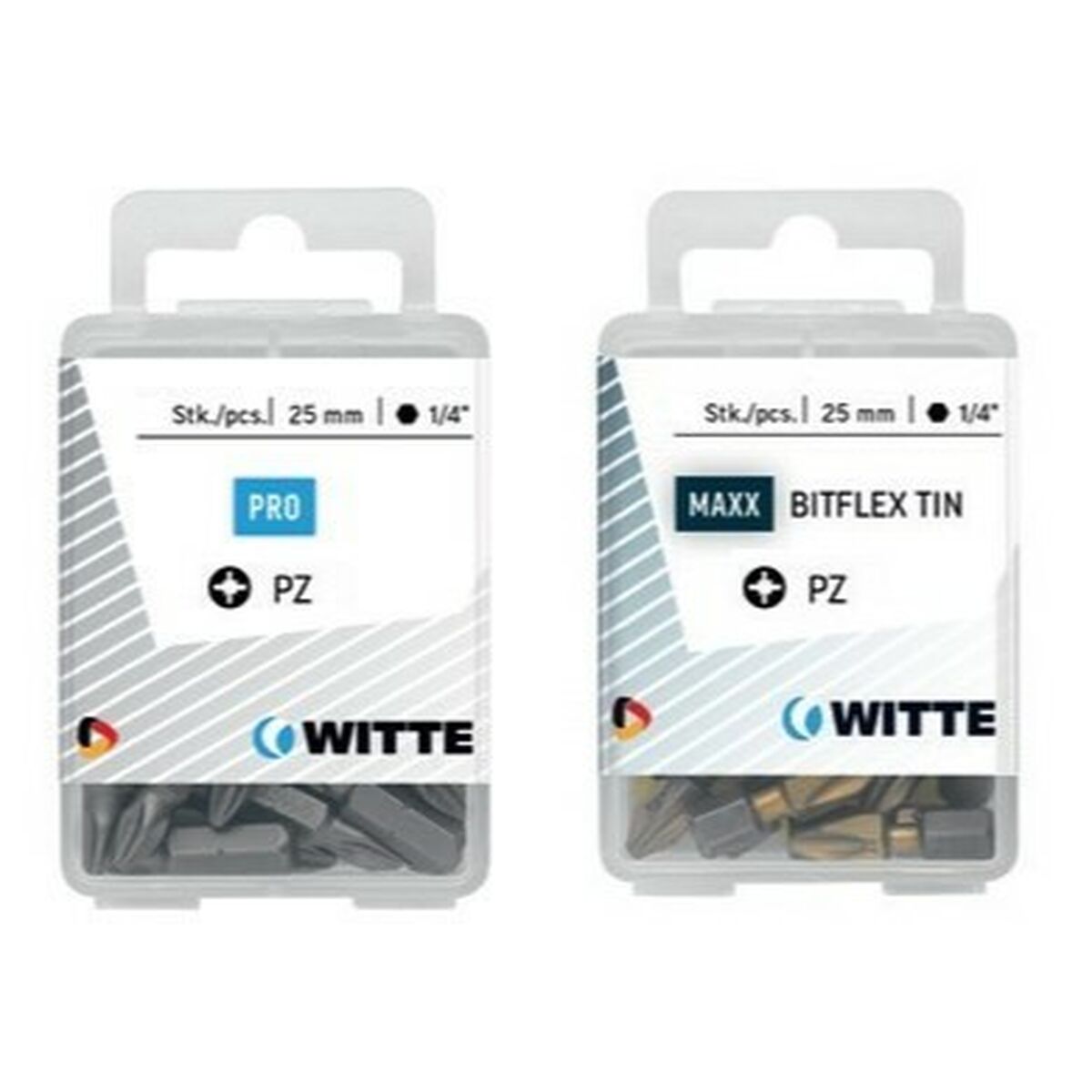WITTE Pozidriv Teräsetti PZ1 5 osaa
