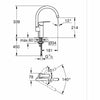 Grohe Wave Cosmopolitan keittiöhana, C-muotoinen