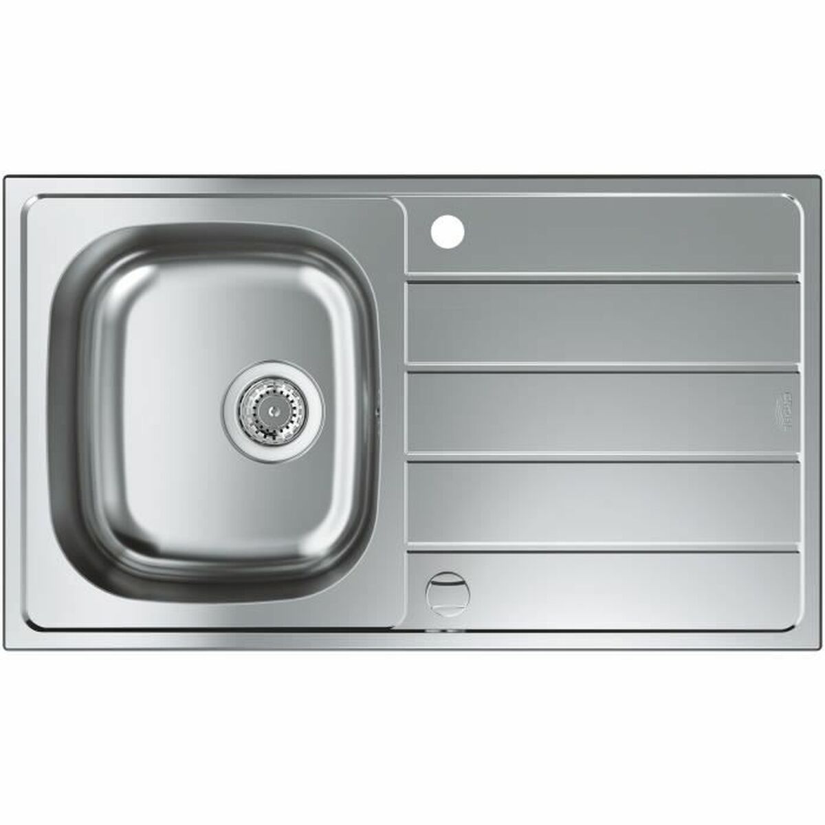 Grohe harmaa pesuallas yhdellä altaalla