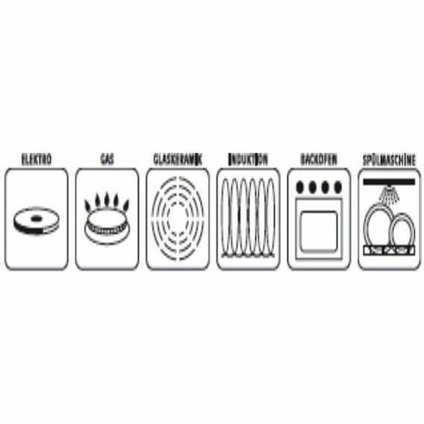 GSW Kannellinen Vuoka Emaloitu Teräs Musta