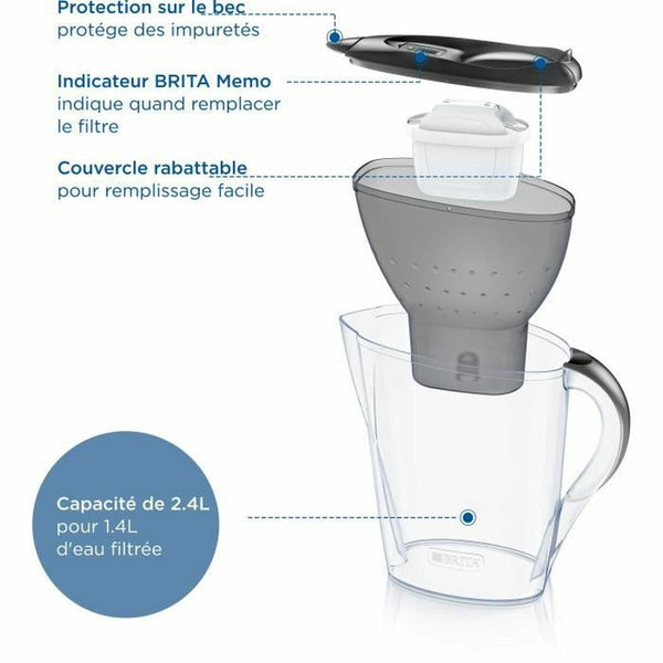 Brita Marella suodatinkannu 2,4 L grafiitinharmaa