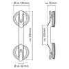 RIDDER Turvakahva imukupilla 12,5 cm 100 kg A0150201