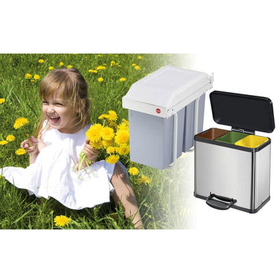 Hailo Roskakori Multi-Box Duo kaappiin koko L 2x14 l kerma