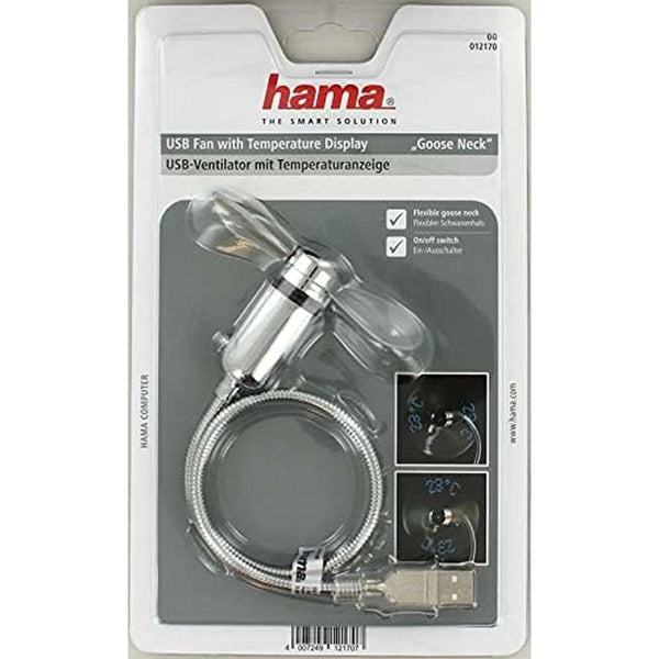 Hama USB-pöytätuuletin hopeinen