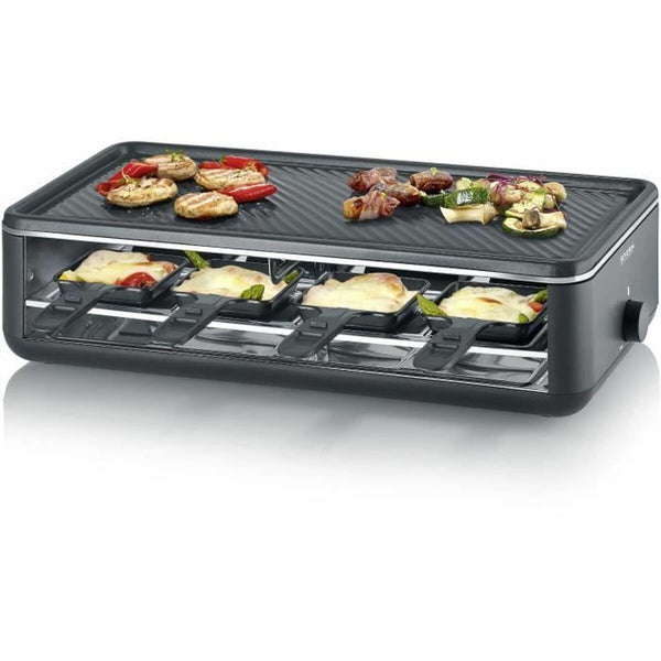 Severin Raclette-grilli 8 henkilölle, musta - Vuodevaatteet.fi