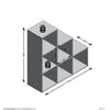 FMD Tilanjakaja 6 lokerolla 104,3x32,6x106,5 hiekkatammi