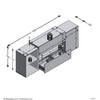 FMD TV / Hi-Fi-taso 182x33x70,2 cm valkoinen ja artesaanitammi