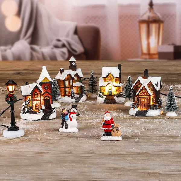 LED Joulukylä koriste