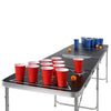 HI Beer Pong pöytä kokoontaittuva ja korkeussäädettävä musta