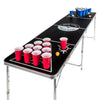 HI Beer Pong pöytä kokoontaittuva ja korkeussäädettävä musta