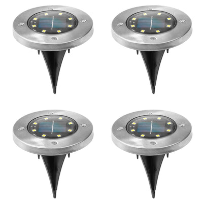HI Aurinkoenergialla toimiva puutarhan LED-maavalosarja 4 kpl