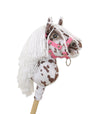 Super Hobby Horse - Super Hobby Horse Premium keppihevonen ruskea leopardi valkoisella harjalla A5