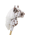 Super Hobby Horse - Super Hobby Horse Premium keppihevonen ruskea leopardi valkoisella harjalla A5