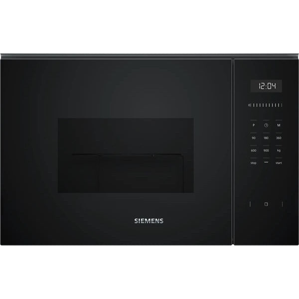 Siemens Musta Mikroaaltouuni 900W 25L - Vuodevaatteet.fi