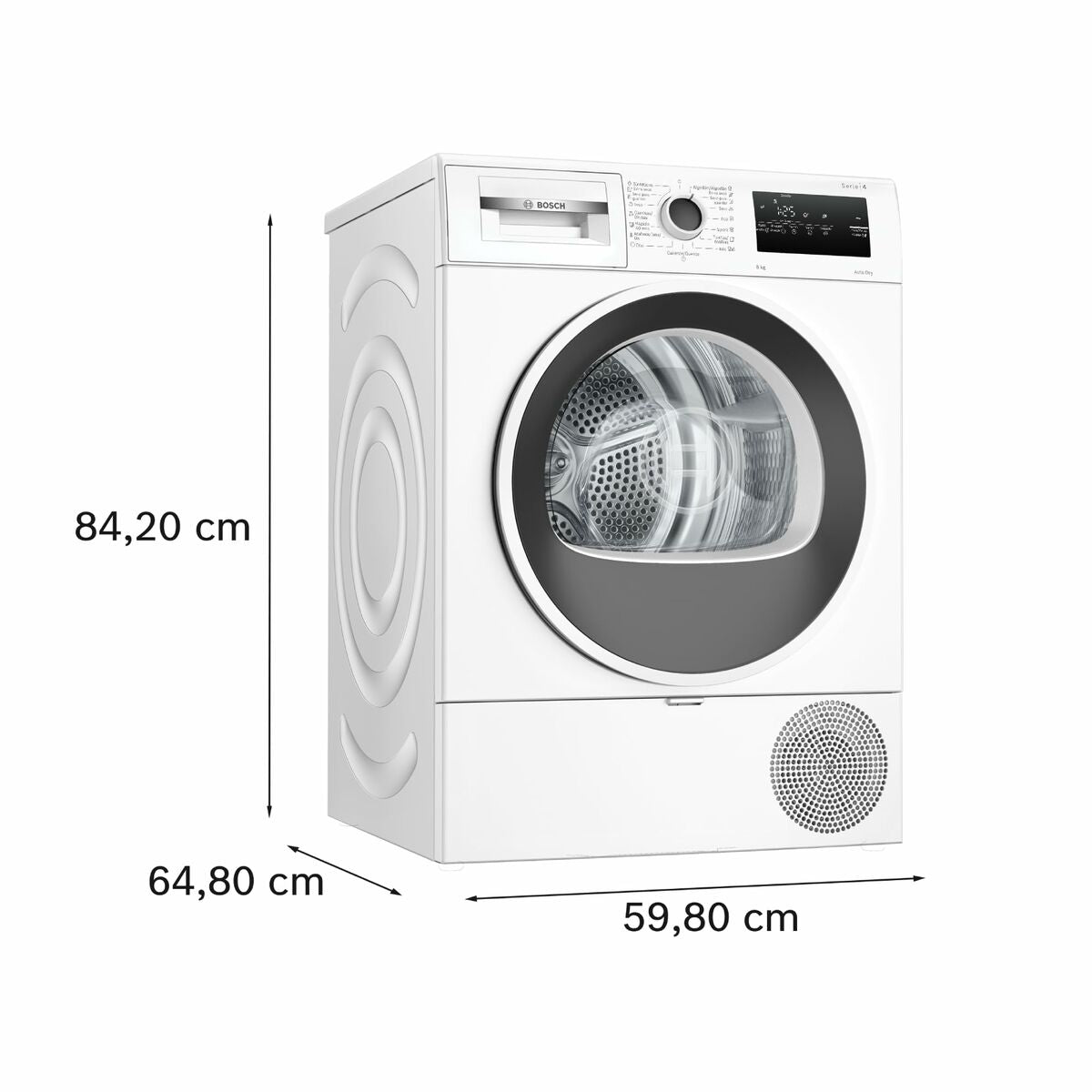 Bosch Kondensaatiokuivausrumpu 8 kg