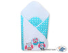 Baby nest with stiffenig- Owls Bigi Zibi & Adele turquoise