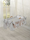 My Sweet Baby - Moses Basket riippuva kehto - harmaat pilkut