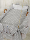 My Sweet Baby - Moses Basket riippuva kehto - harmaat pilkut