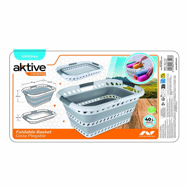 Aktive pyykkikori polypropeeni 4 osaa