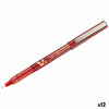 Pilot V7 Hi-Tecpoint Punainen Täytekynä 0,5 mm, 12 kpl