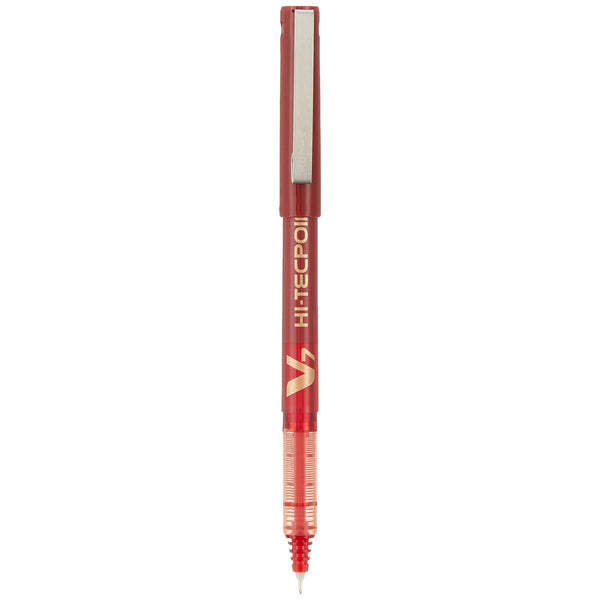 Pilot V7 Hi-Tecpoint Punainen Täytekynä 0,5 mm, 12 kpl