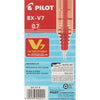 Pilot V7 Hi-Tecpoint Punainen Täytekynä 0,5 mm, 12 kpl