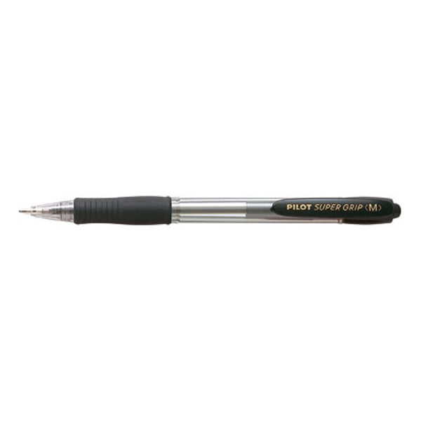 Pilot Supergrip Musta Kynä 0,4 mm, 12 kpl