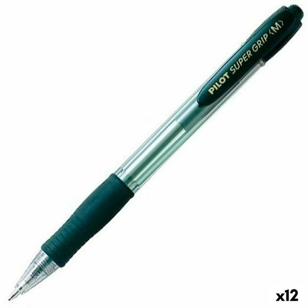 Pilot Supergrip Musta Kynä 0,4 mm, 12 kpl