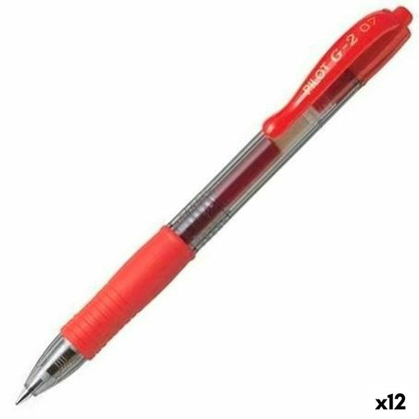 Pilot G-2 Punainen Geelikynä 0,4 mm, 12 kpl
