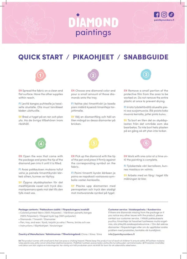 Dance of Calm and Chaos 40x50cm - Timanttimaalaus