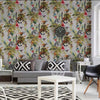 DUTCH WALLCOVERINGS Tapetti lemuri hopea