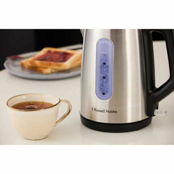Russell Hobbs Vedenkeitin Musta Ruostumaton Teräs 1,7 L - Vuodevaatteet.fi
