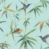 Noordwand Tapetti Kolibri and Bamboo turkoosi