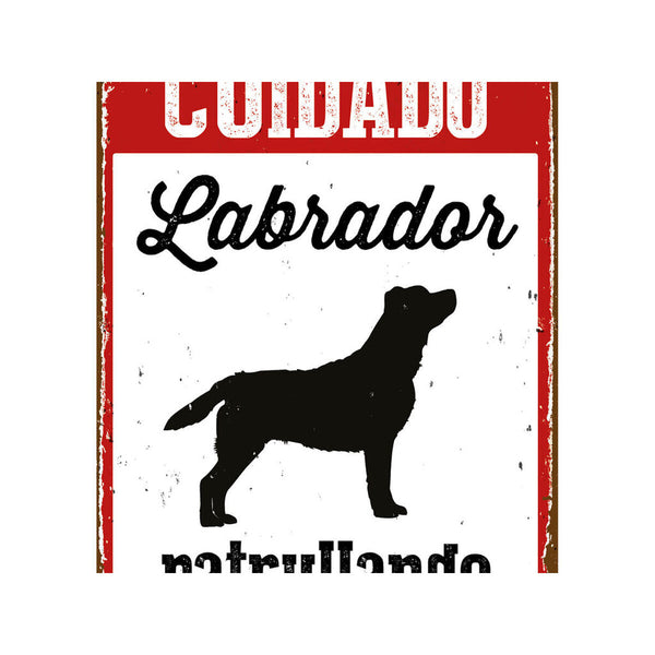 Labradorin Varoituskyltti Magnet & Steel