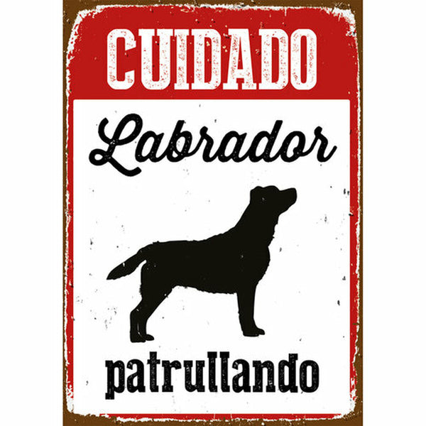 Labradorin Varoituskyltti Magnet & Steel