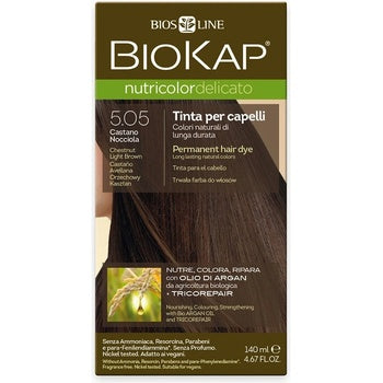 Biokap - Nutricolor Delicato - hiusväri - 5.05 ruskea - vaalea kastanja 140 ml