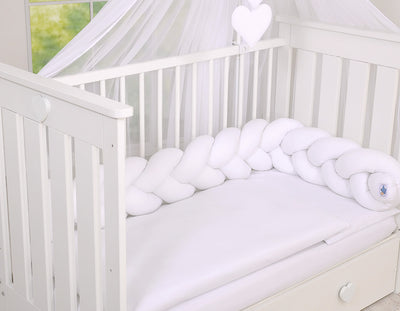 Sängyn letti reunapehmuste - Valkoinen