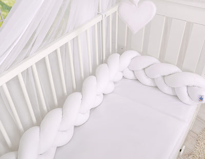 Sängyn letti reunapehmuste - Valkoinen