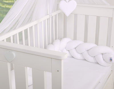 Sängyn letti reunapehmuste - Valkoinen