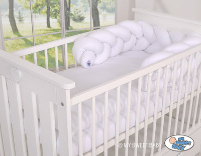 Sängyn letti reunapehmuste - Valkoinen