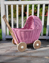 My Sweet Baby - Nuken rottinkiset rattaat - vaaleanpunainen