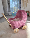 My Sweet Baby - Nuken rottinkiset rattaat - vaaleanpunainen