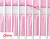 Bobono - Pölyröyhelö peittävä röyhelö 120x60 cm - Roikkuvat sydämet vaaleanpunainen