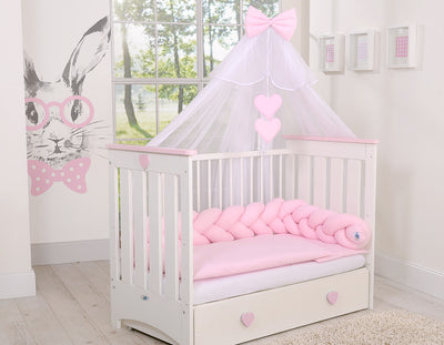 Sängyn letti reunapehmuste - Pinkki