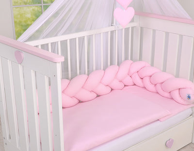 Sängyn letti reunapehmuste - Pinkki