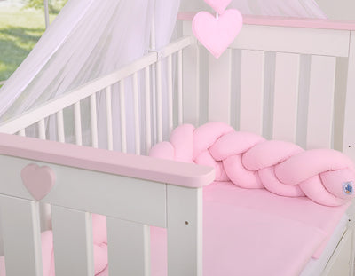 Sängyn letti reunapehmuste - Pinkki