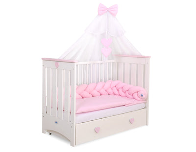 Sängyn letti reunapehmuste - Pinkki