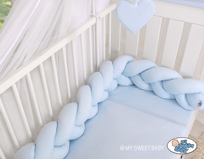 Sängyn letti reunapehmuste - Vaaleansininen