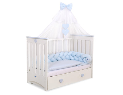 Sängyn letti reunapehmuste - Vaaleansininen